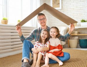 Father,And,Children,Girls,In,The,Room,With,A,Symbol